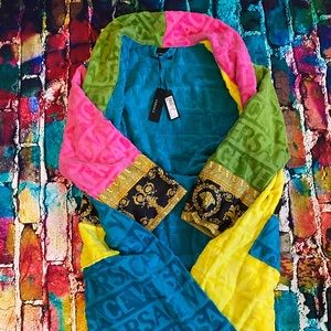 RARE Authentic VERSACE Baroque Multicoloured Robe (medium)